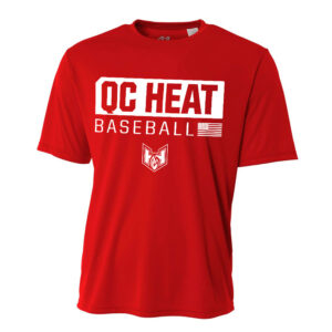QC Heat Adult Cooling Performance Tshirt-Scarlet