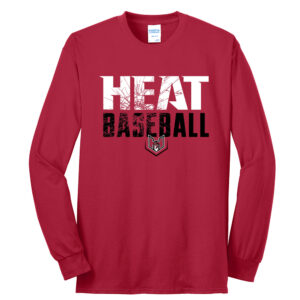 QC Heat Unisex Cotton Long Sleeve Tee-Red