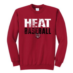 QC Heat Unisex Fleece Crewneck Sweatshirt-Red