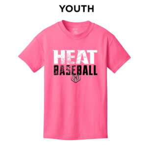 QC Heat Youth Short Sleeve Tee-Neon Pink