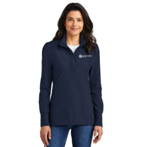 RV Health Port Authority Women’s Fairway Stretch 1/4-Zip-River Blue Navy