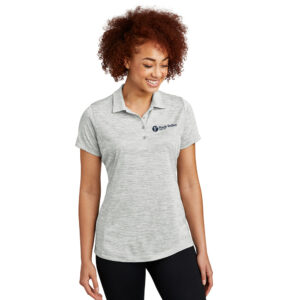 RV Health Sport-Tek Ladies PosiCharge Electric Heather Polo-Silver Electric