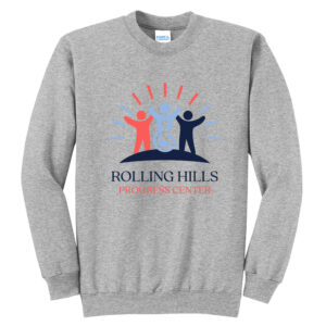 Rolling Hills Unisex Fleece Crewneck Sweatshirt-Athletic Heather