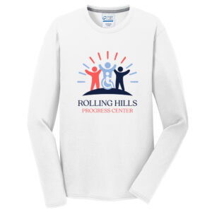 Rolling Hills Men Long Sleeve Essential Blended Performance Tee-White