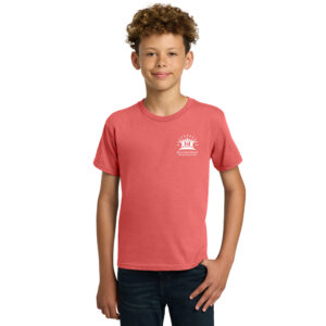 Rolling Hills Youth Cotton Short Sleeve Tee-Coral Silk