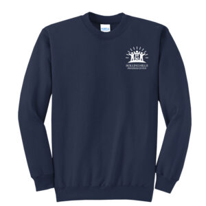 Rolling Hills Unisex Fleece Crewneck Sweatshirt-Navy