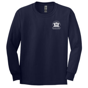 Rolling Hills Unisex Cotton Long Sleeve Tee-Navy