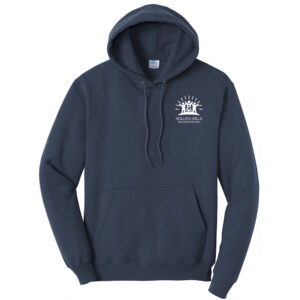 Rolling Hills Unisex Fleece Hooded Sweatshirt-Navy