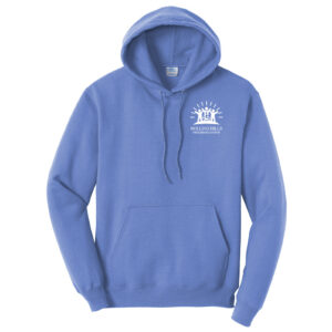 Rolling Hills Unisex Fleece Hooded Sweatshirt-Carolina blue