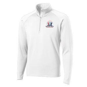 Rolling Hills Sport-Tek Men Sport-Wick Stretch 1/2-Zip Pullover-White