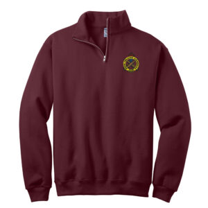 RI Arsenal JERZEES Adult Nublend Cadet Collar Sweatshirt-Maroon