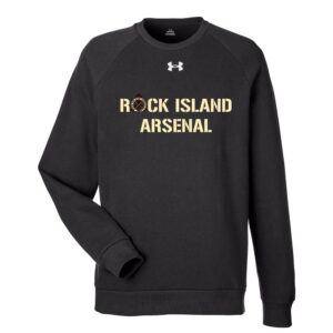 RI Arsenal Under Armour UA Rival Fleece Crewneck Sweatshirt Adult-Black