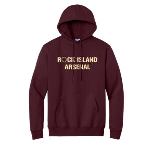 RI Arsenal TALL Classic Pullover Hooded Sweatshirt-Maroon