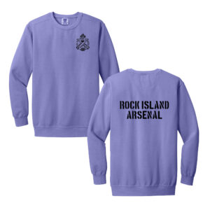 RI Arsenal Unisex Comfort Colors Garment-Dyed Fleece Crew-Violet