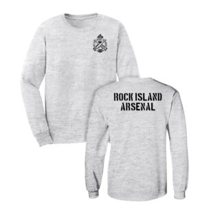 RI Arsenal Unisex Cotton Long Sleeve Tee-Ash