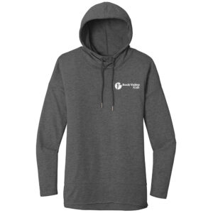 RV Kids District Women’s Featherweight French Terry  Hoodie-Washed Coal