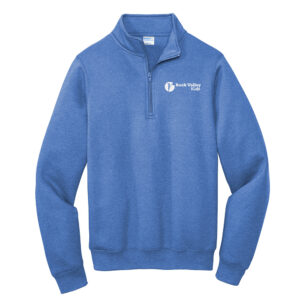 RV Kids Unisex Core Fleece 1/4 Zip Pullover Sweatshirt-Heather Royal