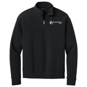 RV Kids Mercer and Mettle Men Linear Texture 1/4-Zip-Black