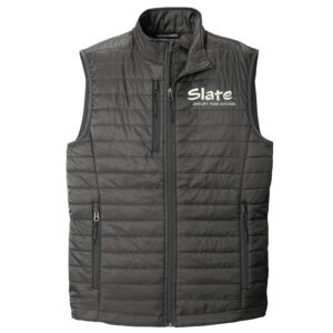 RV Slate Port Authority Packable Puffy Vest Men-Sterling Grey