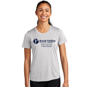 RV Athletic Trainer Sport-Tek LADIES Competitor Performance Tee-Silver