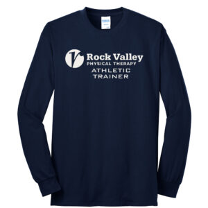 RV Athletic Trainer Unisex Cotton Long Sleeve Tee-Navy