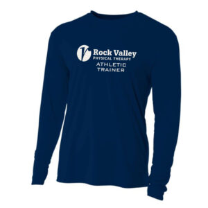 RV Athletic Trainer Adult Cooling Performance long sleeve Crew Tee -navy