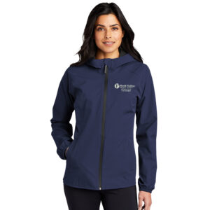 RV Athletic Trainer Port Authority Ladies Essential Rain Jacket-True Navy