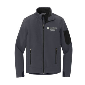 RV Athletic Trainer Eddie Bauer Rugged ripstop soft shell jacket Men-Grey Steel Black