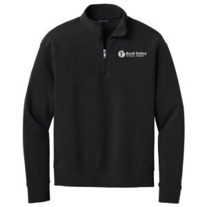 RV Physical Therapy Mercer and Mettle Men Linear Texture 1/4-Zip-Black