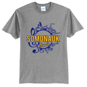 Somonauk Bands Unisex Short Sleeve Tee-Athletic Heather
