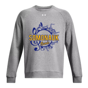 Somonauk Bands Under Armour UA Rival Fleece Crewneck Sweatshirt Adult-CastleRock Heather