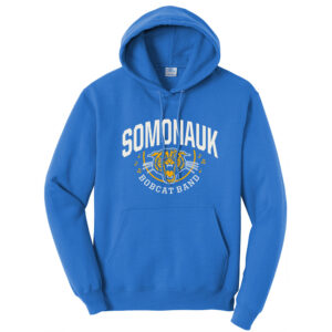 Somonauk Bands Unisex Fleece Hooded Sweatshirt-Royal