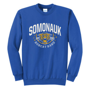 Somonauk Bands Unisex Fleece Crewneck Sweatshirt-Royal