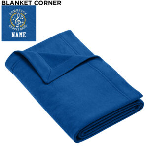 Somonauk Bands Gildan Heavy Blend Fleece Stadium Blanket-Royal