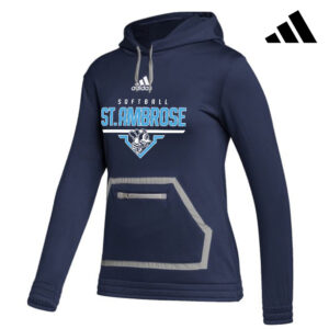 St Ambrose Softball adidas Women’s Team Issue Pullover Hoodie-Team Navy