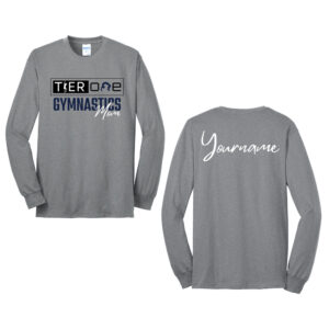 Tier One Unisex Cotton Long Sleeve Tee-Athletic Heather