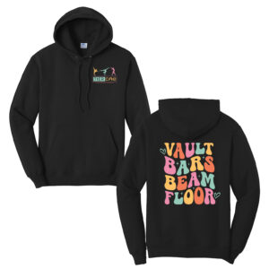 Tier One Unisex Fleece Hooded Sweatshirt-Black