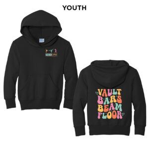 Tier One Youth Fleece Hooded Sweatshirt-Black