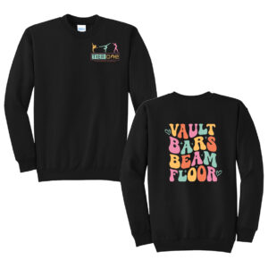 Tier One Unisex Fleece Crewneck Sweatshirt-Black