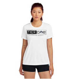 Tier One Sport-Tek – LADIES Competitor Performance Tee-White
