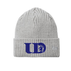 UD Teacher New Era Core Classic thick rib knit Cuff Beanie stocking cap-Heather Grey