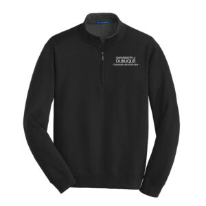 UD Teacher Port Authority Men Interlock 1/4 Zip-Black