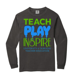 UD Teacher Comfort Colors Heavyweight Ringspun Long Sleeve Tee Unisex-Pepper