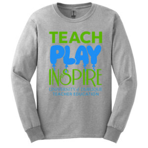 UD Teacher Unisex Cotton Long Sleeve Tee-Ash