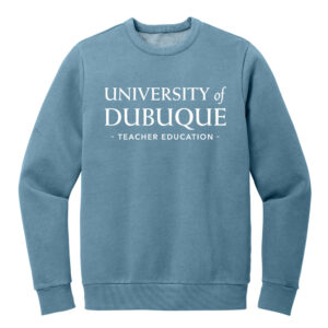 UD Teacher District Wash Fleece Crew Adult-Dusk Blue