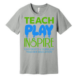 UD Teacher Bella and Canvas Unisex Jersey Short Sleeve Tee-Silver
