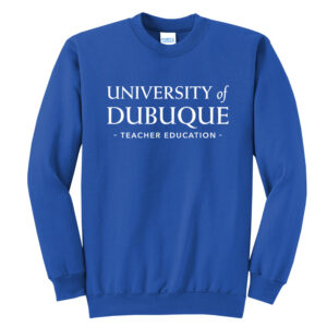 UD Teacher Unisex Fleece Crewneck Sweatshirt-Royal