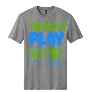 UD Teacher Unisex Premium Short Sleeve Tee-Grey Frost