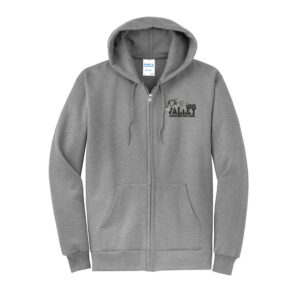 Valley Christian Jaguars Unisex Classic Full-Zip Hooded Sweatshirt-Athletic Heather