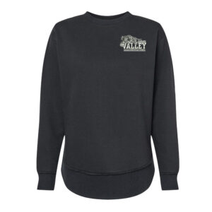 Valley Christian Jaguars LAT Women’s Weekend Fleece Crewneck Sweatshirt-Black